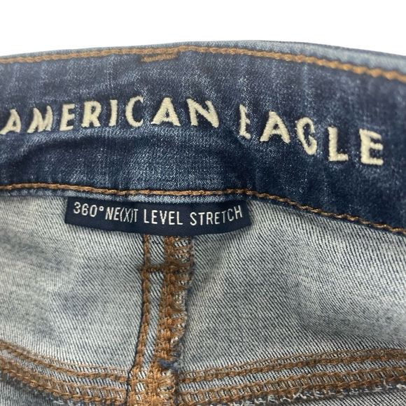 American Eagle High Rise Jegging - Distressed Sz 6 - Picture 2 of 9